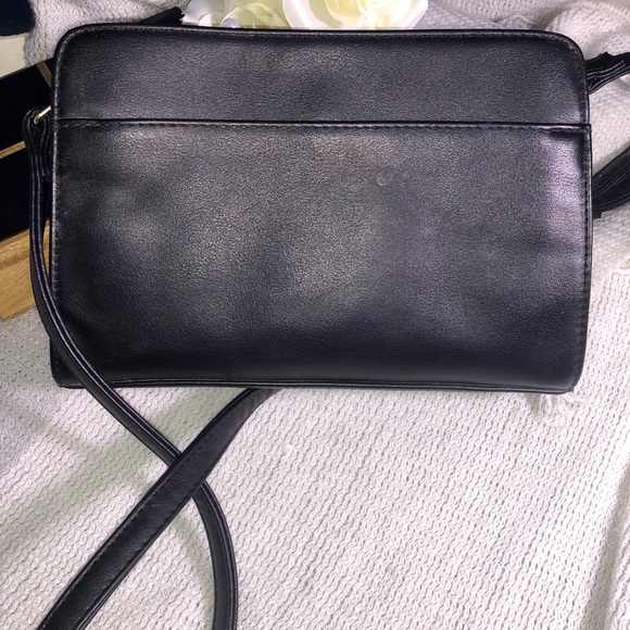 STEVE MADDEN black and gold simple crossbody purse - Picture 6 of 9